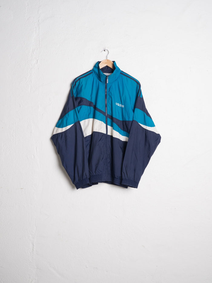 Adidas Sports Jacket in Shades of Blue and White - VinoKilo.com