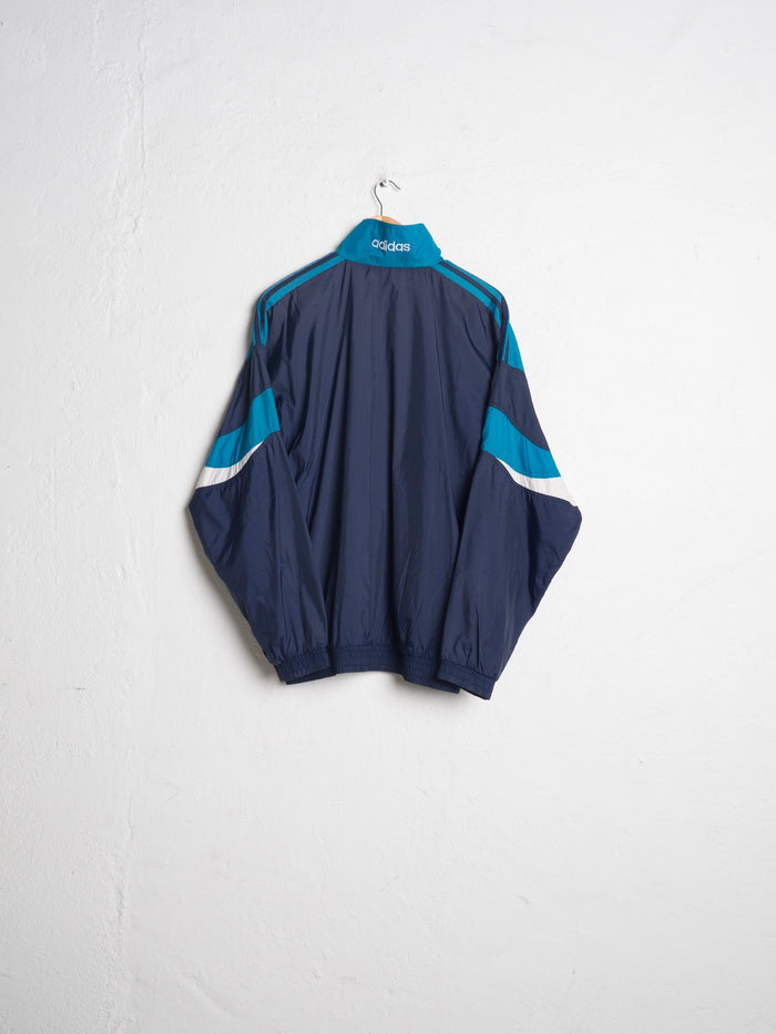 Adidas Sports Jacket in Shades of Blue and White - VinoKilo.com