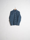 100% Cotton Petrol Shirt with White Dots 38 - VinoKilo.com