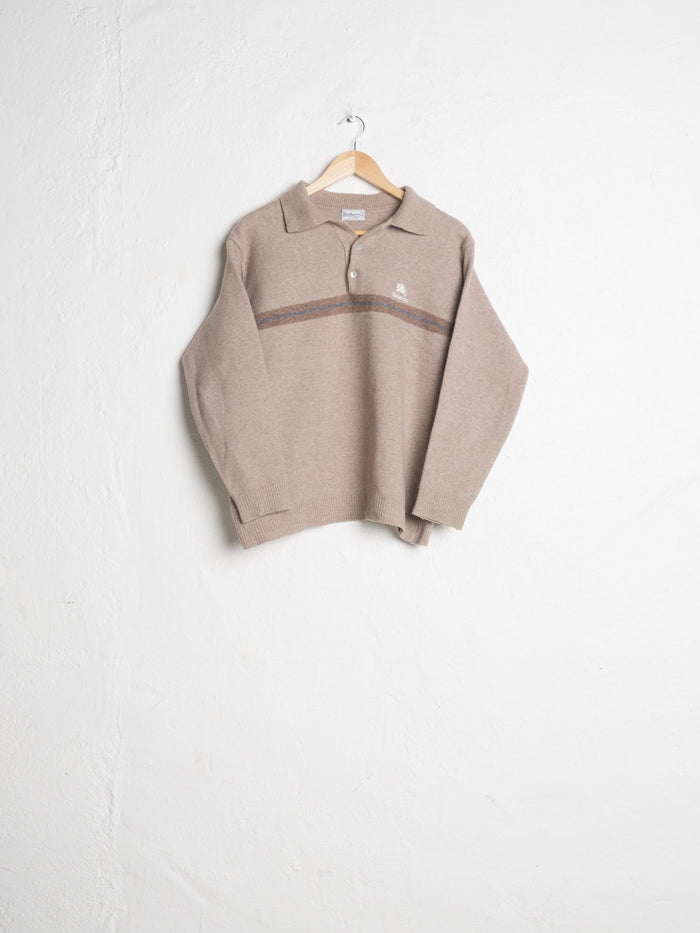 Beige Burberry Wool Sweater S - VinoKilo.com