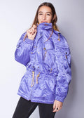 90s Lilac Jacket with Multiple Pockets and Adjustable Waistband - VinoKilo.com