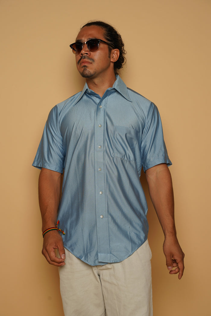 Babyblue VAN HEUSEN Shirt M - VinoKilo.com
