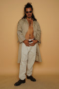 Beige BURBERRY Classy Coat L - VinoKilo.com