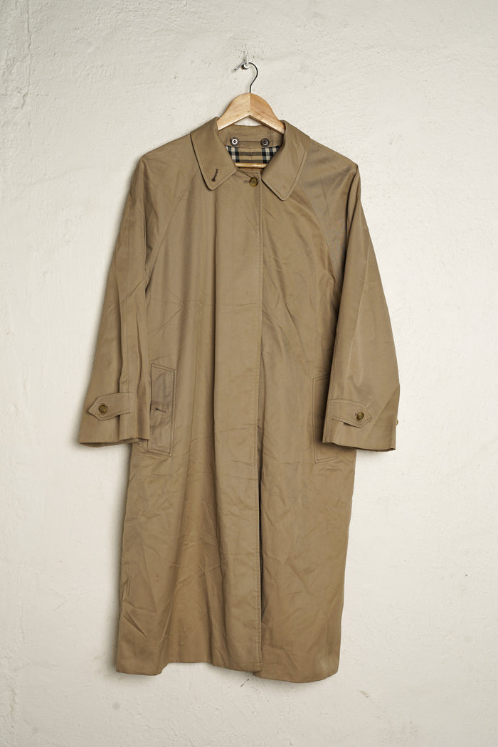 Beige BURBERRY Classy Coat L - VinoKilo.com