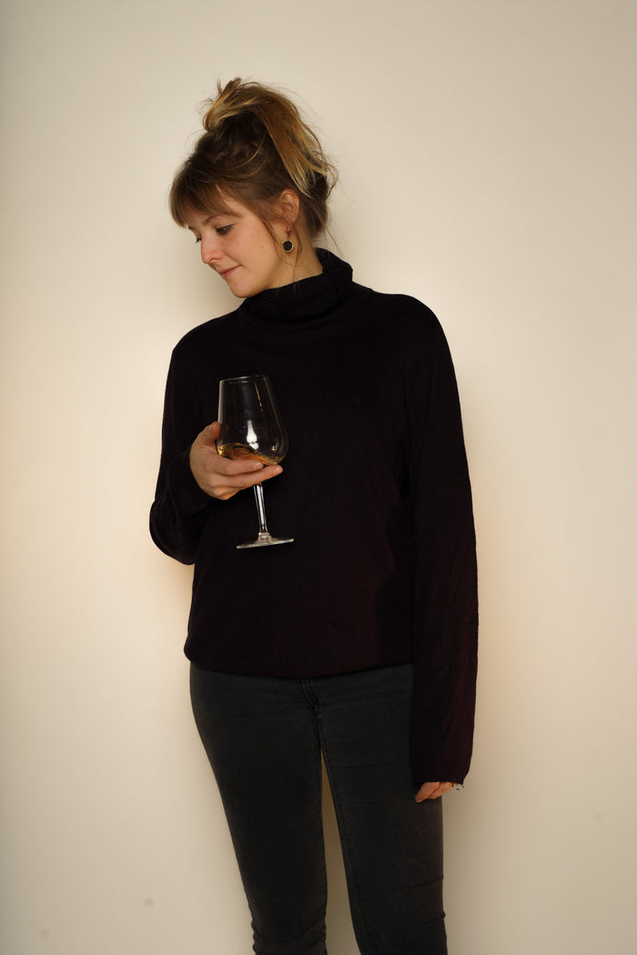 Aubergine RALPH LAUREN Turtleneck Knit Jumper XL - VinoKilo.com