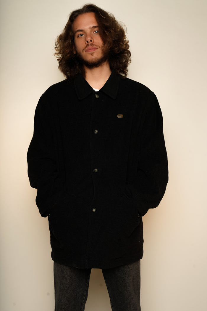 Anthrazit LACOSTE Wool Coat L - VinoKilo.com