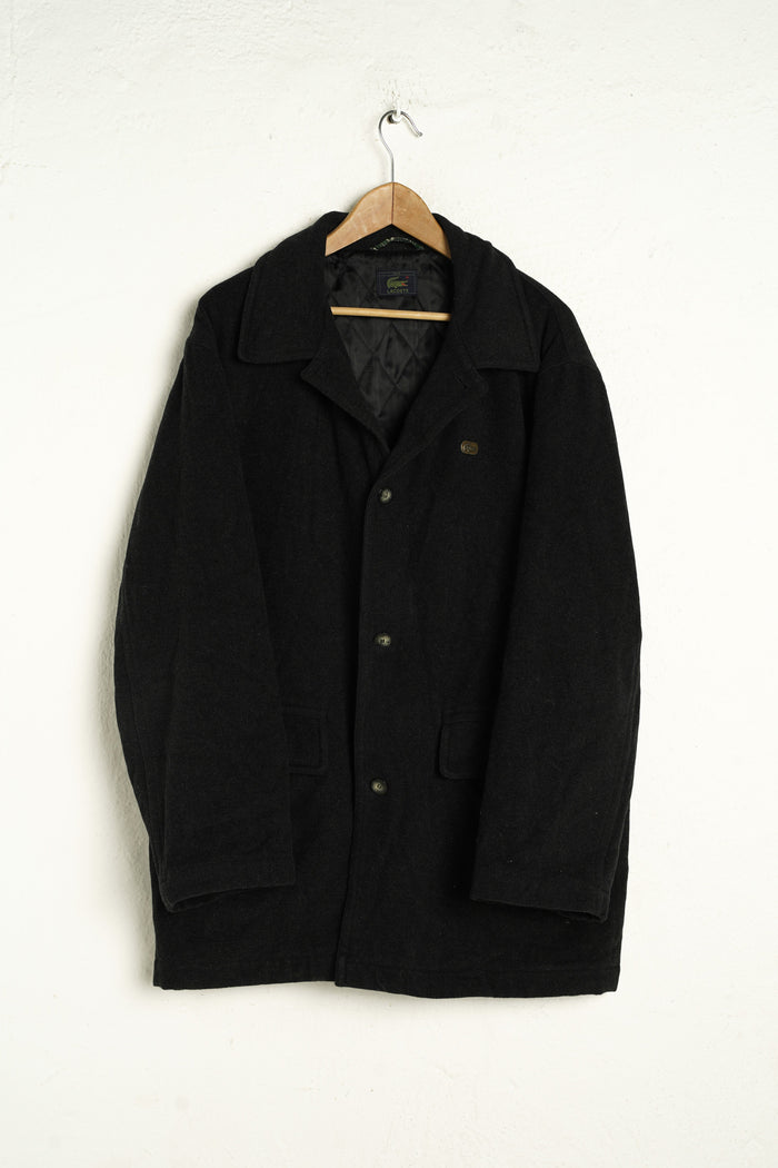 Anthrazit LACOSTE Wool Coat L - VinoKilo.com