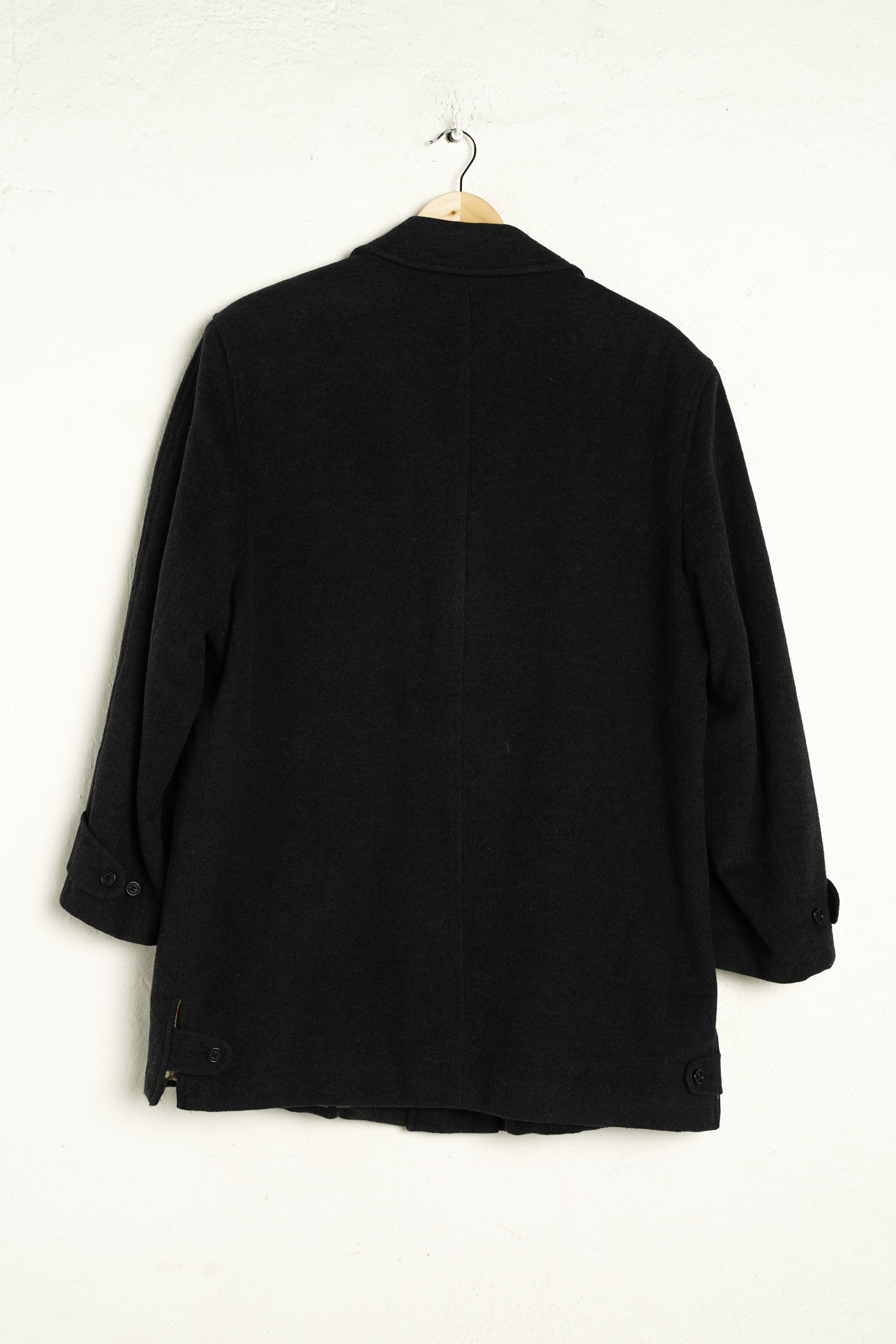 Anthrazit BURBERRY Wool Coat L - VinoKilo.com