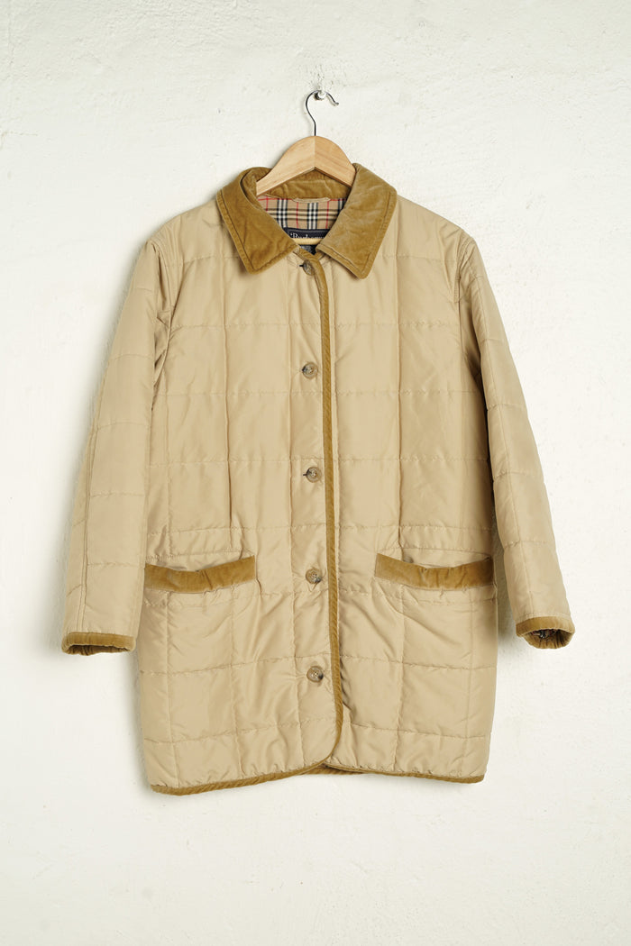 Beige Burberry quilted Jacket L - VinoKilo.com