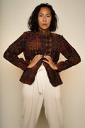 Antique Purple Golden Patternd Tapestry Jacket M - VinoKilo.com